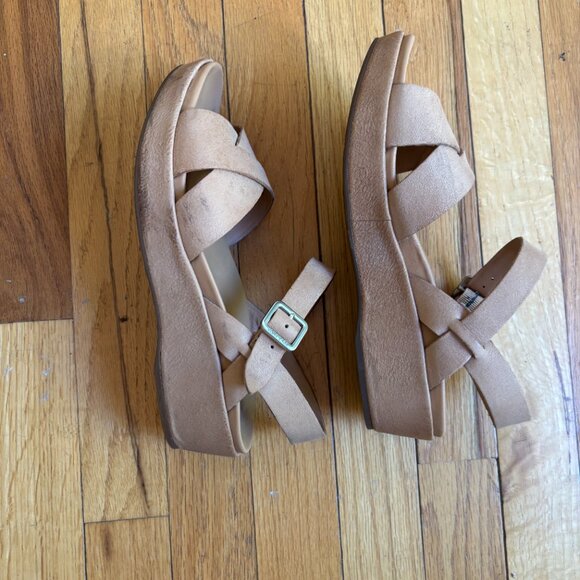 Kork-Ease Size 8 Nude Wedge Heels - Picture 2 of 4